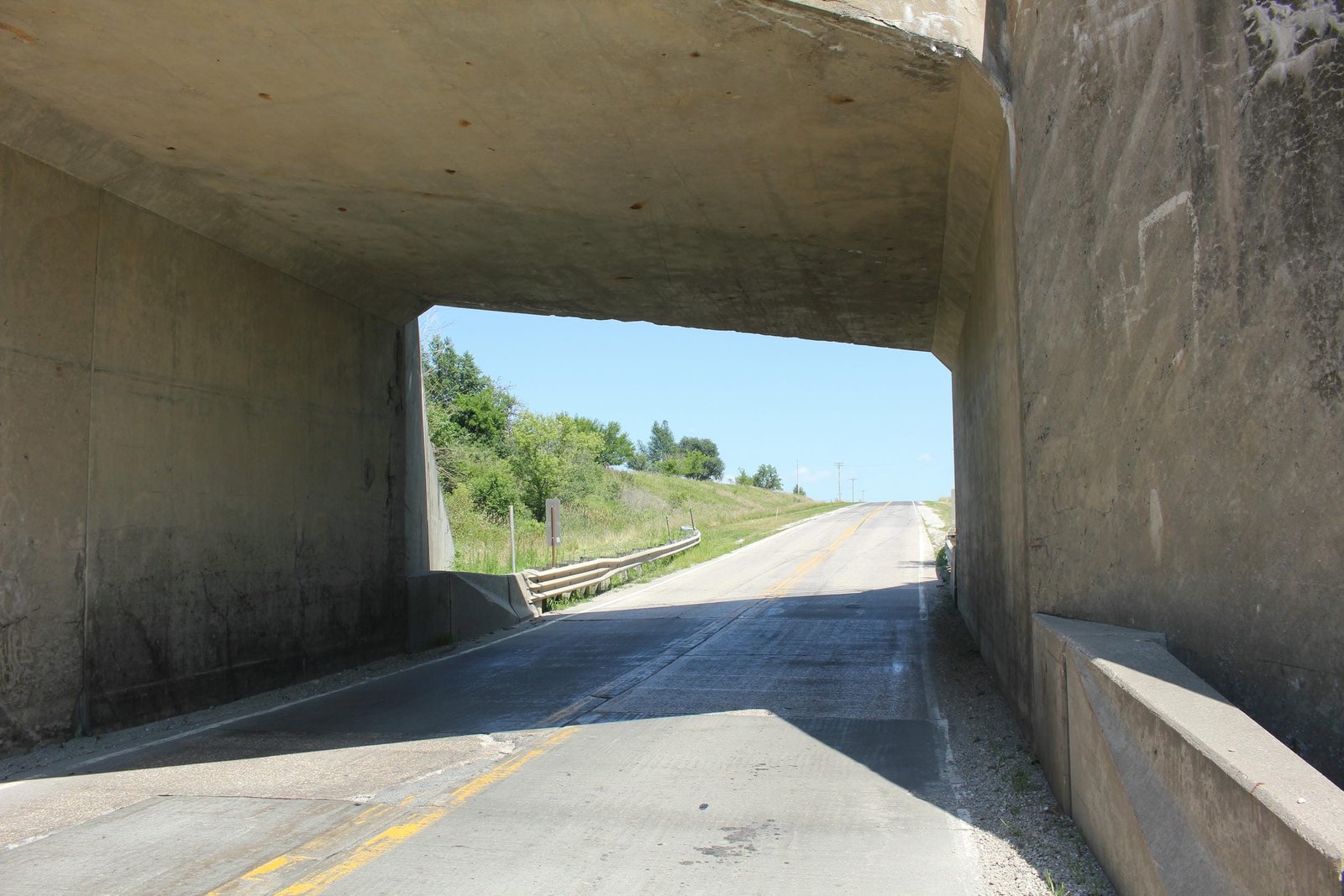 Under bridge